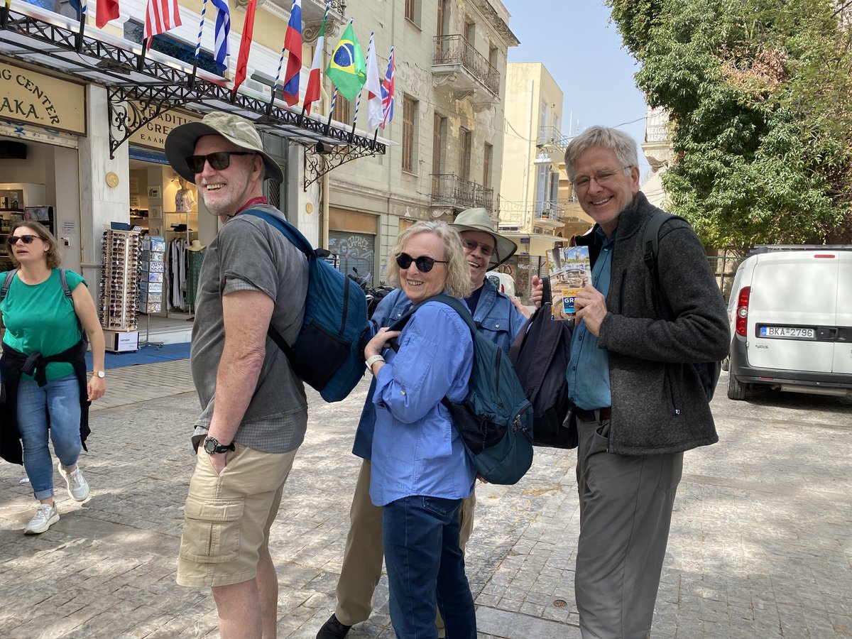 RickSteves's tweet photo. It’s so fun seeing @RickStevesEur travelers everywhere in Europe. It feels almost like 2019 — except the smiles seem bigger. 

Happy travels! https://t.co/Sbt0vSrRso