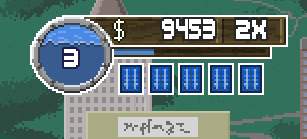 El_GatoPanzon's tweet photo. The HUD has been updated to include an outline to improve visibility. Thoughts? #BoatloadGame #pixelart #indiedev #gamedev #GodotEngine https://t.co/DjWQOCAB8F