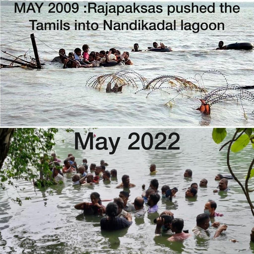 Voice4Tamils's tweet photo. #May #may2009 #Rajapaksa #TamilGenocideMonth #may2022 #RajapaksasGoHome #Karma #boomerang #tamilgenocide #WarCrimes #wipeout #tamileelam #wewantfreedom #SriLanka #SriLankaCrisis #SriLankaProtests #SriLankaEconomicCrisis #SriLankaToday #TamilNadu #tamils #TamilNews #srilankanews https://t.co/4iXw2oTxIo