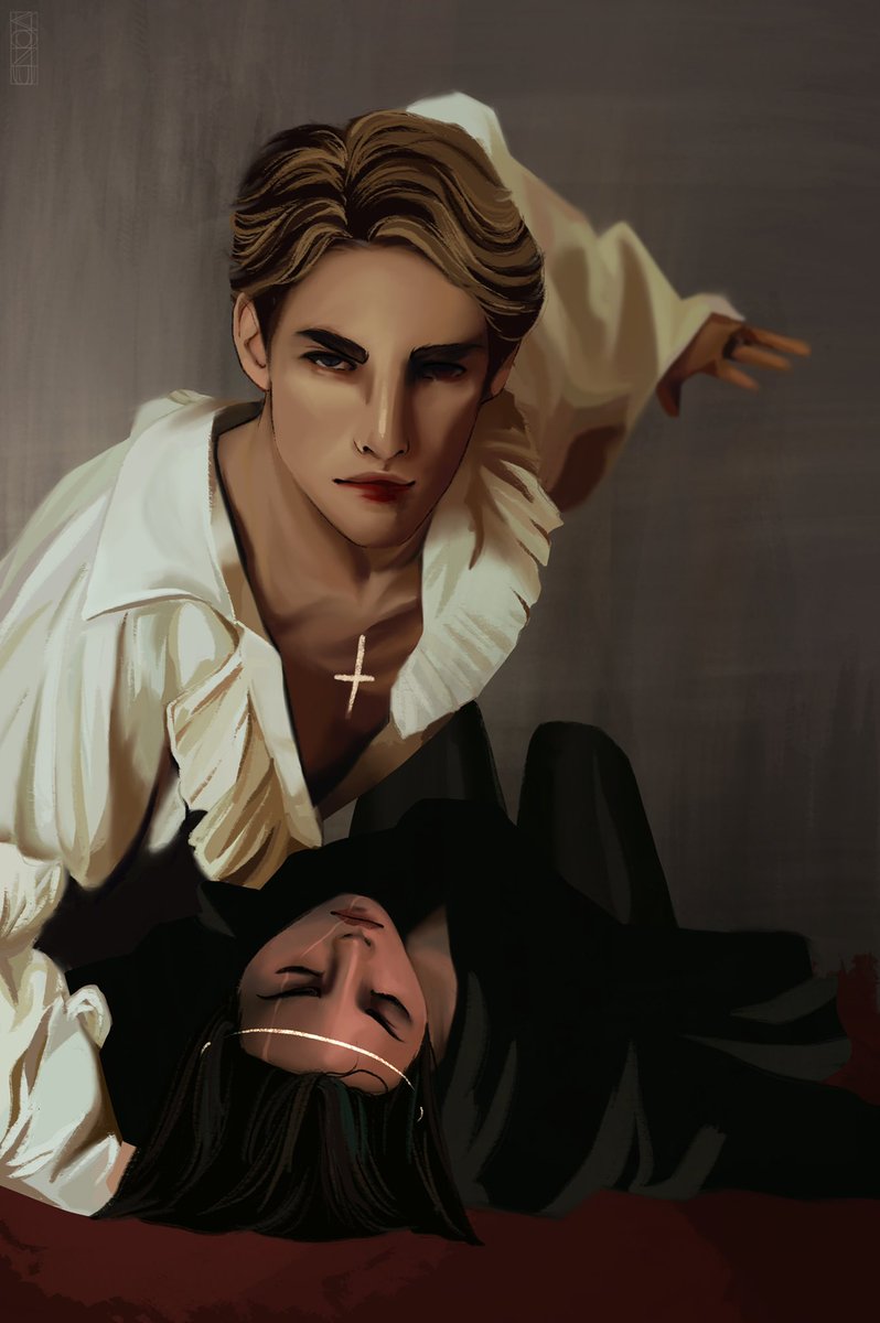 kozukeneo's tweet photo. I like really really considered waiting to post this but I have no impulse control but here’s a fun spicy eruri vampire fanart 
#AttackOnTitan #eruri #aotfanart https://t.co/H7k34yz8BR