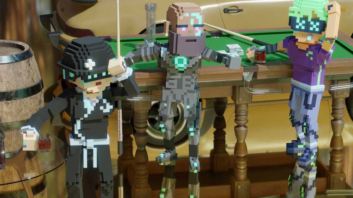 DystoPunks's tweet photo. Please admire the fabulous party @ShikamaruNFT threw with his DystoPunks VX, really amazing, the Dystos look so damn good with those HQ renders

If you are a Holder you can participate in the art contest  with a good prize pool 🔥 #NFTs #Contest

Discord: https://t.co/AqV8PkFITv https://t.co/b9x0nVhEyR