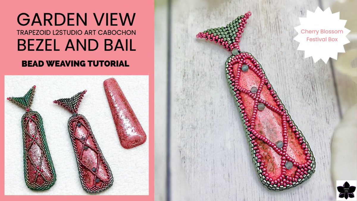 orchidandopal's tweet photo. Garden View Trapezoid Art Cabochon Beaded Pendant Bezel and Bail Tutorial https://t.co/uEtlm2CCiz via @YouTube #beads #beadbox #jewelry #beadedpendant #diy #jewelrymaking #beadedjewelry #beadweaving #beadingpattern https://t.co/dXaFaaDWdK