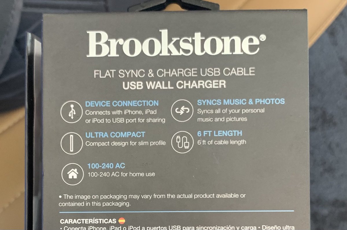 jaredcnance's tweet photo. Why would anyone ever want their wall charger to sync music and photos?? https://t.co/ZTiWEyzYBM