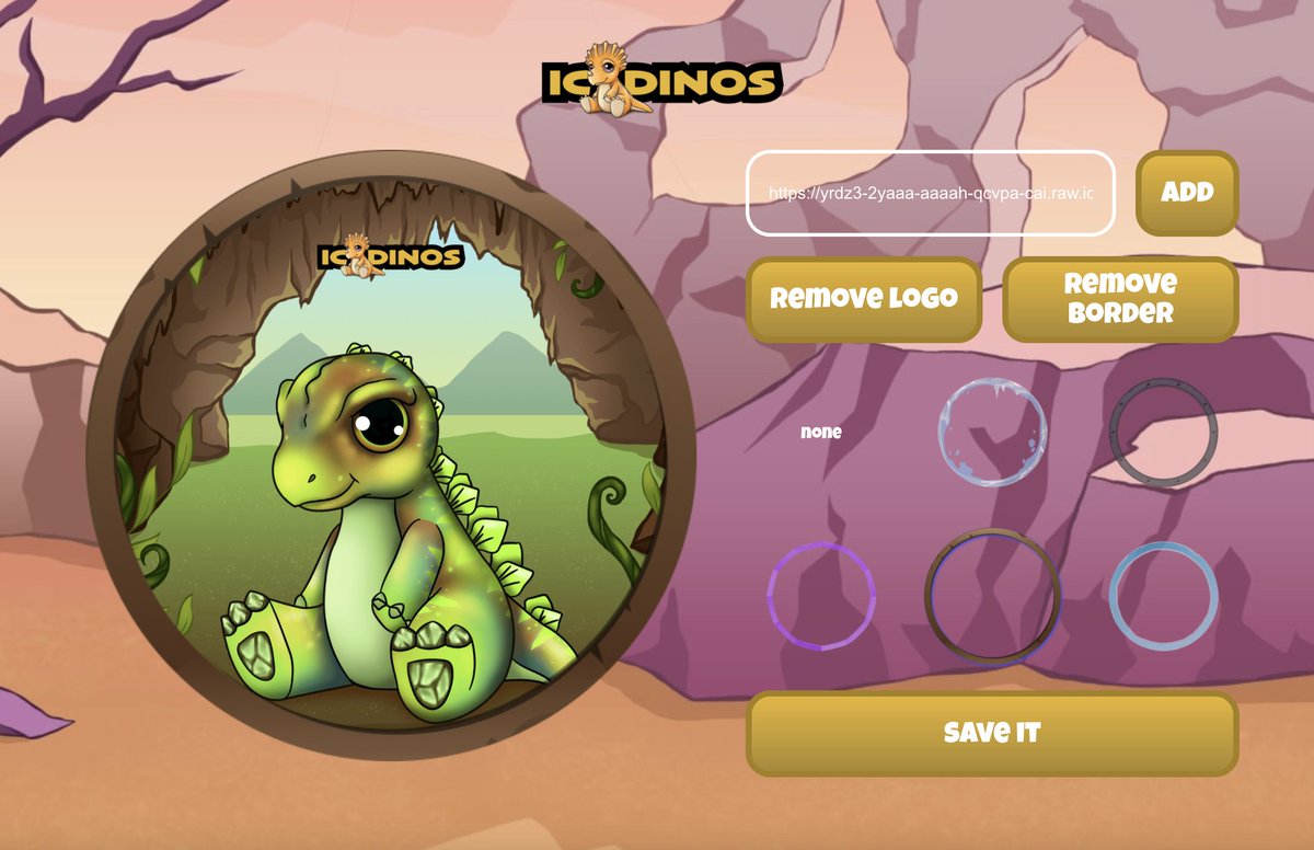 icdinos's tweet photo. Don't forget about our avatar builder too - show off your dino on Twitter and Discord to potentially get picked for random prizes during the week!

https://t.co/ffF3Ywekof 🦕🦖

#icp #dfinity #icdinos https://t.co/vUwrTOhGvw