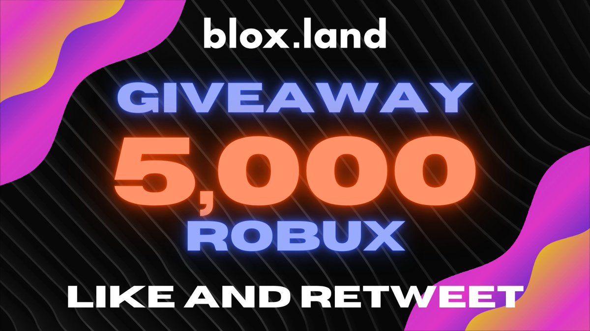 MOBY on X: 1 ROBUX GIVEAWAY (very real) 1️⃣LIKE, FOLLOW, AND RETWEET TO  ENTER 🥶😱 2️⃣ Reply with your Roblox username  / X