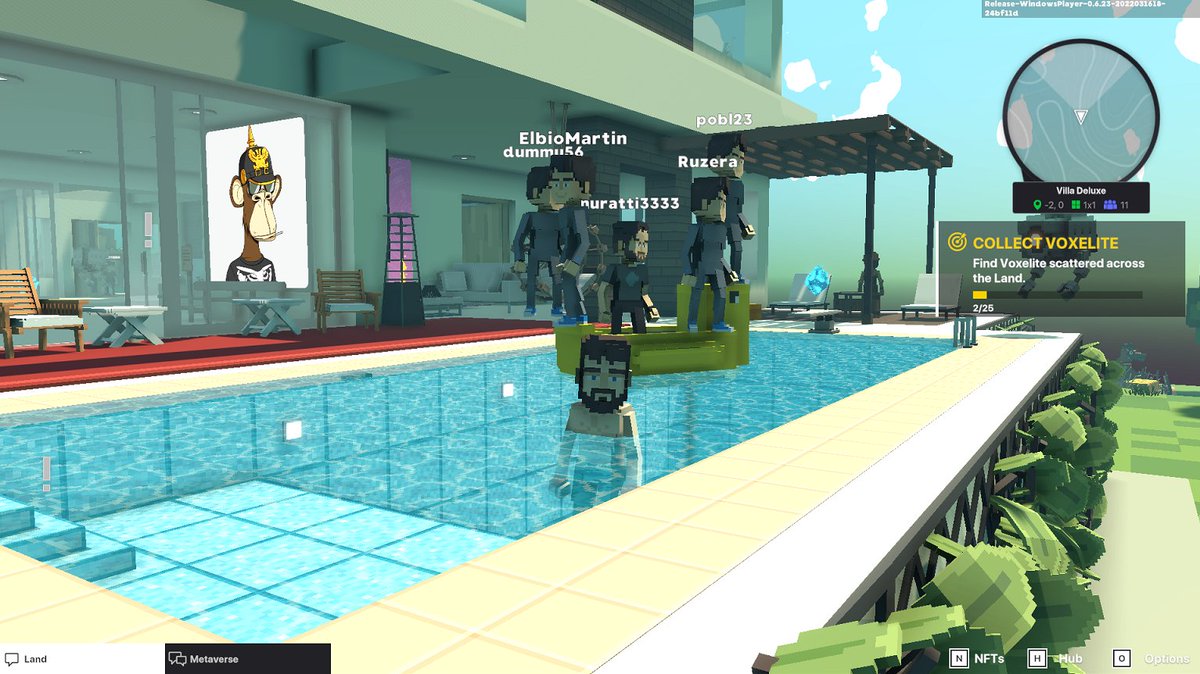 Fleisch1111's tweet photo. @TheSandboxGame In the pool https://t.co/mh67DhDf22