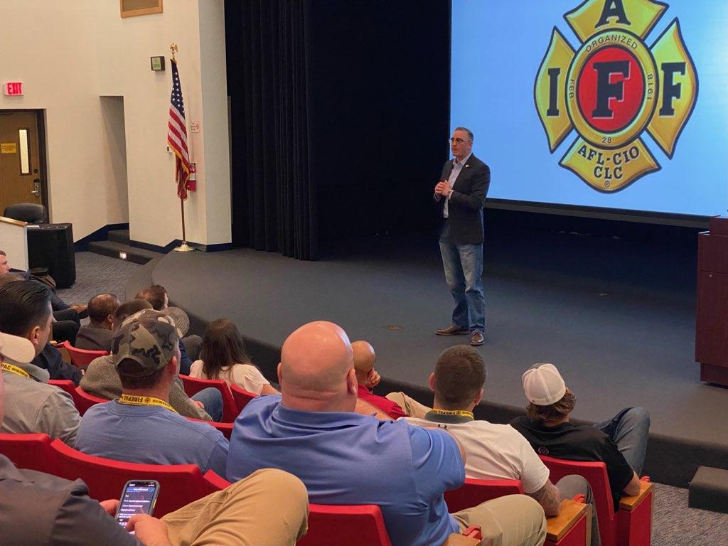 IAFFPresident's tweet photo. Our Communications and Political Training Academy gives @IAFFNewsDesk leaders the tools and skills needed to be successful when working with their state and local constituents and elected officials.

We kicked off our 2022 CTA/PTA today in Baltimore with a packed house! https://t.co/t8jO6EbTdI