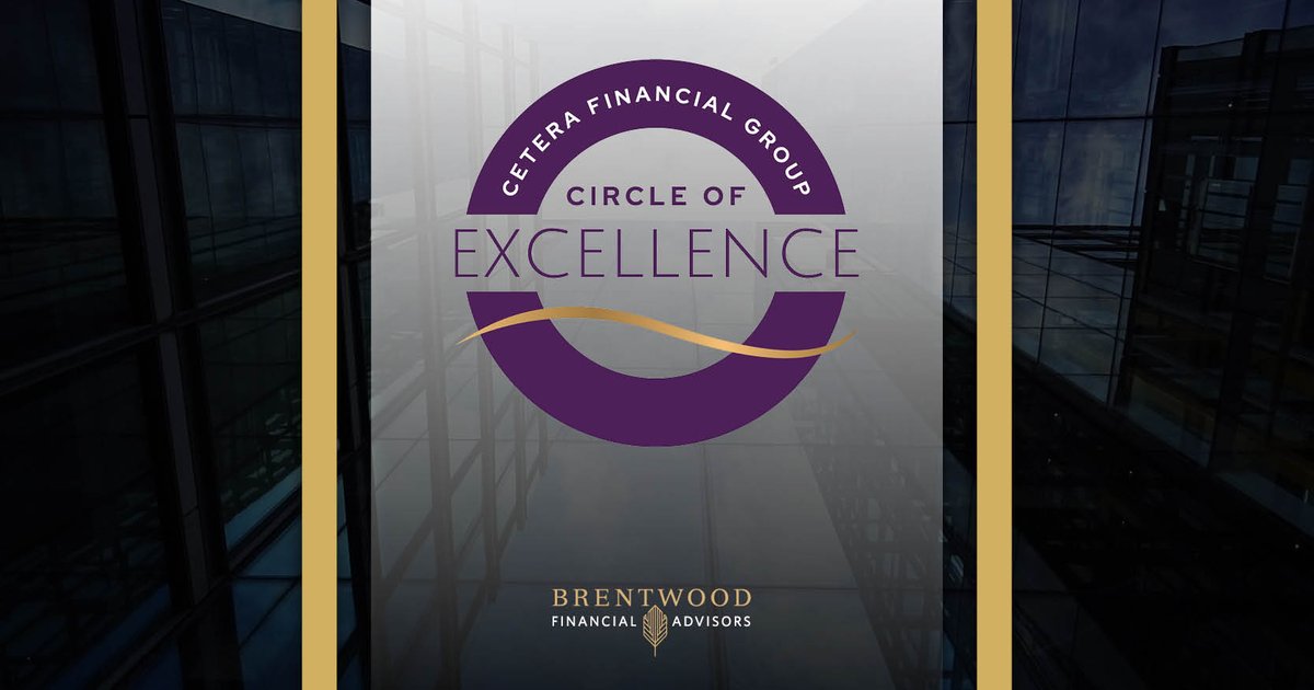 BrentwoodAdv's tweet photo. We are proud to announce that we've been awarded the @CeteraFinancial Circle of Excellence. We couldn't have received this award without your support. Thank you for this tremendous honor!

#BrentwoodFinancial #CeteraFinancial #CircleOfExcellence #FinancialAdvice #WealthManagement https://t.co/S8qfapxCpP
