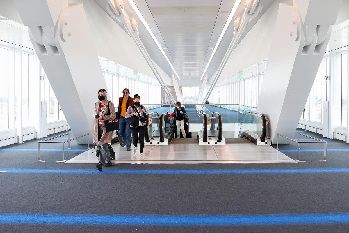 flySEA's tweet photo. 🎶Walk this way, walk this way🎶 Walk this way to the new IAF walkway! 

We’re less than one day away from full opening and we can’t wait for our international travelers to experience the iconic passenger walkway. #WelcomeIAF https://t.co/TwlzDBBbhr