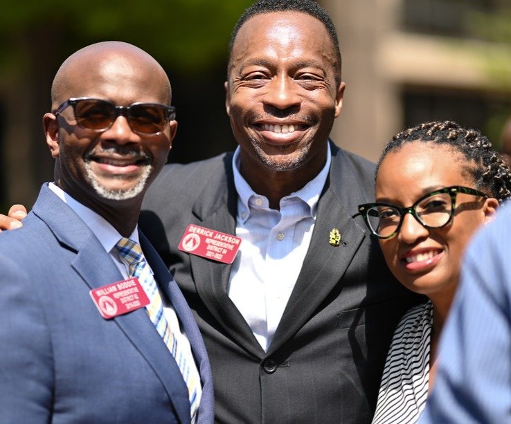 Had a great time as we gathered together for voting rights! #GAPol KingCenter | With Rep. William Boddie Nicola Hines, President of the League of Women Voters Atlanta-Fulton Co. Chapter.

#JacksonForGeorigia #CommunityFocused  - See more at DerrickJackson.org.