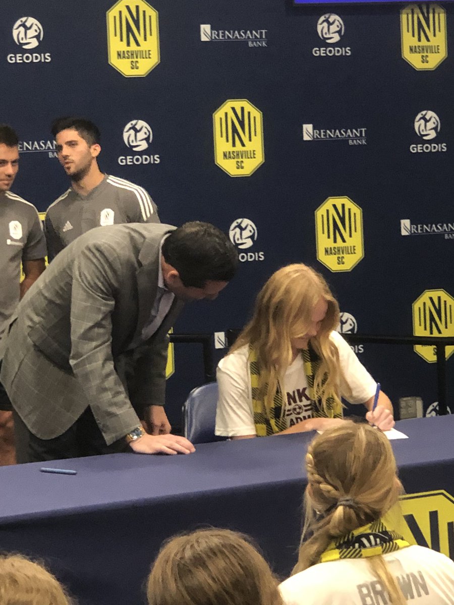 Margret DeFranco Signing her Nashville Fc contract <a href="/mDeFranco2023/">Margaret DeFranco</a>