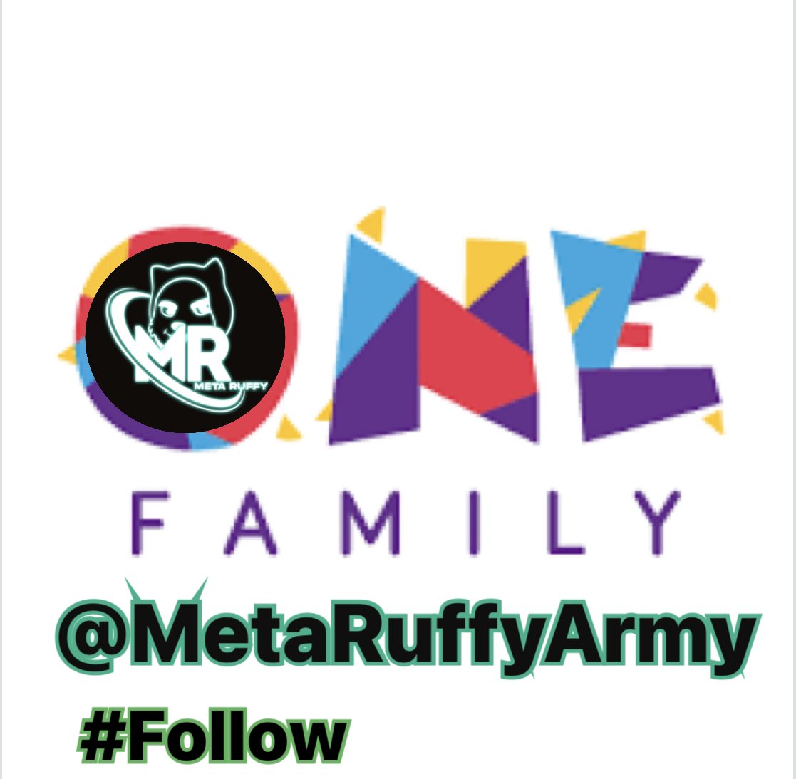 MetaRuffyArmy's tweet photo. ONLY TOGETHER WE ARE THE @MetaRuffyArmy !
#Crypto #Metaverse #MetaRuffy #NFTs #NFTGiveaway #trendsetters #hype #awardwinning #team #follow #investment #shillarmy #metaruffyarmy #StrongerTogether #meta #Metaruffy #family https://t.co/sryrYuUnd0