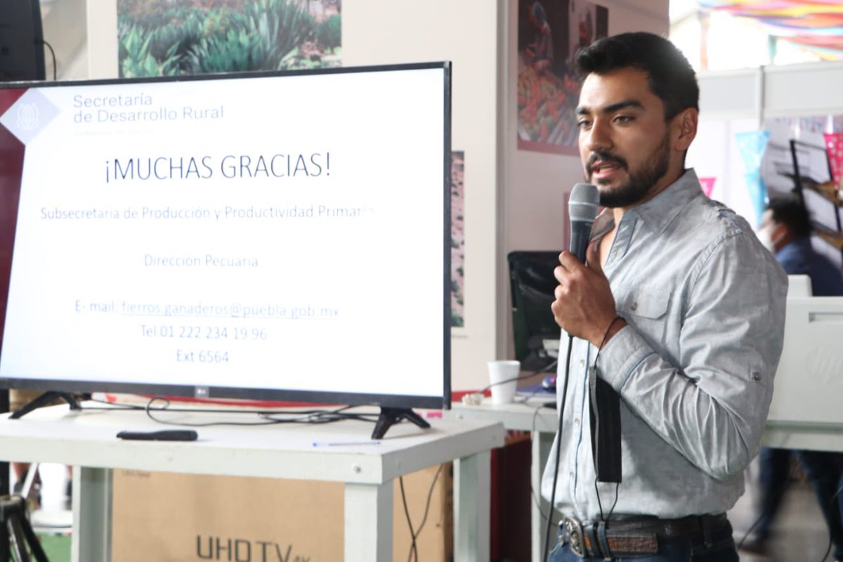 SDRGobPue's tweet photo. Durante la #FeriaDePuebla2022, se realizó el foro “Registro de Fierro Marcador”, para productoras y productores ganaderos a fin de fortalecer al sector pecuario en este requisito indispensable en su producción. 🐂🐄 https://t.co/ARw26ORyiL