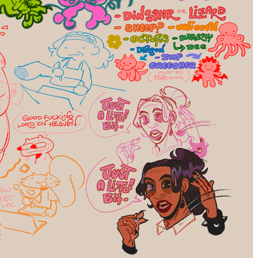 alsoo doodle page recents again ^_^ started doing chibi sketches in this big main page too