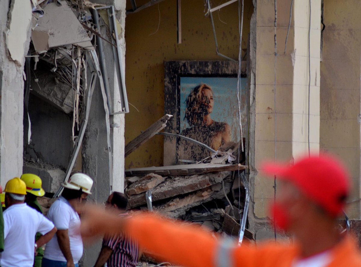 CanalCaribeCuba's tweet photo. El @MINSAPCuba informó que los lesionados como consecuencia de la explosión ocurrida el viernes último en el habanero hotel #Saratoga suman 94, mientras los fallecidos ascienden a 40. #FuerzaCuba 🇨🇺❤️ https://t.co/OxWAQbbzOm