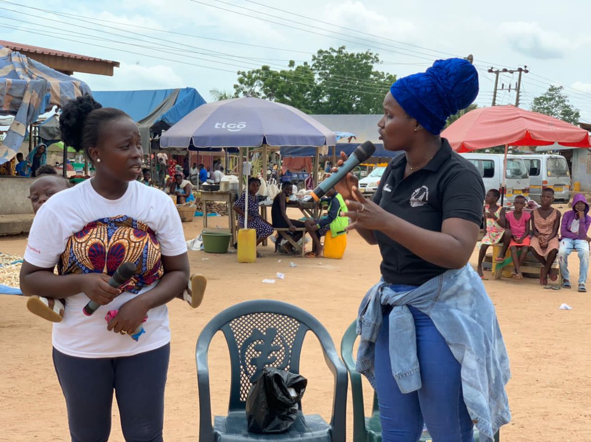 TrueDemocratsA's tweet photo. As part of the alliances' "human development policy". Ms Mateenah Naa Djama Odoi with our National women organizer spearheaded a 2 days skills Training in Pobiman and Hobor communities which are within the Ga west constituency.
#GijPolCom2022
#PoliticalCampaignSimulation https://t.co/03oUAaVNMW
