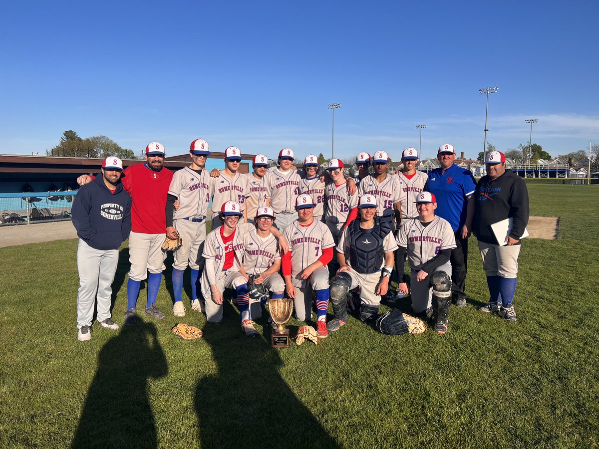 HighlanderBase2's tweet photo. Somerville 6 Medford 1 in the first ever Baseball Tufts Classic. Sr. Aidan O’Sullivan improves to 4-0 and goes the distance with 10 Ks. Somerville improves to 10-2!! Special thanks to Tufts and @_beyondpodcast ! @BrianRoachJr @BostonHeraldHS @SHSHighlanders1 https://t.co/OCP00lioRJ