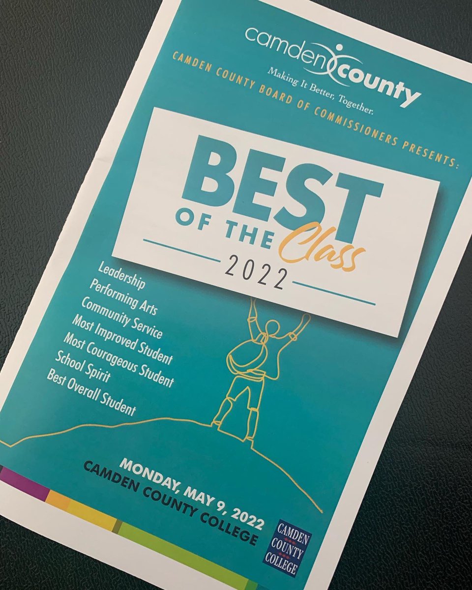 collscounseling's tweet photo. This evening, we are at Camden County College @camdencc , honoring and celebrating our Camden County Best of Class 2022 Awardees! Congratulations Meghan, Phoebe, Muriel, Ja’Vont, Gisseli, Jonah and Ava! #CCBestoftheClass #Classof2022 #CollsCounseling #CollsEdu #RollColls https://t.co/dMQ6RdpKWC