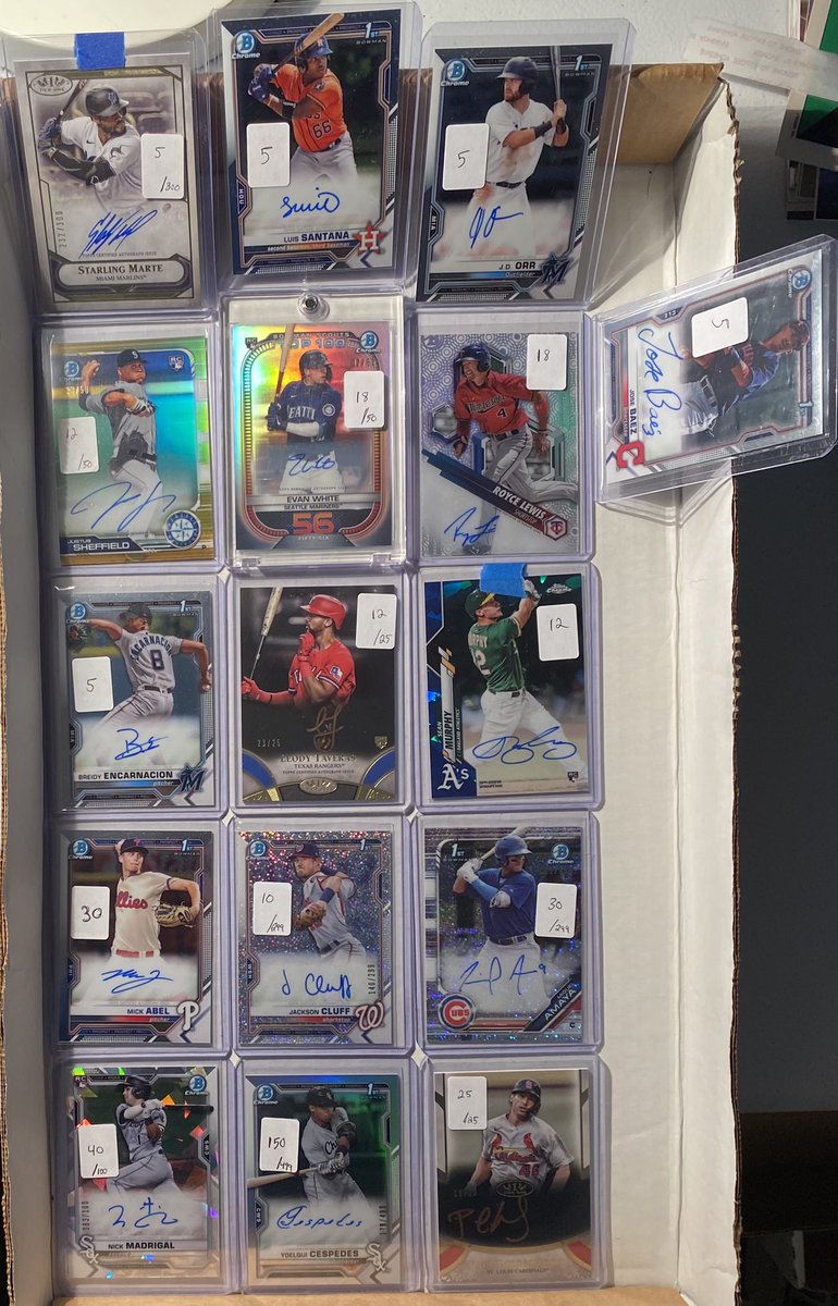Squizz1e's tweet photo. ⚾️AUTOS⚾️
🚨Prices in pic offers always appreciated🙏 🚨
#ManiaMonday @MDRANSOM1 https://t.co/eYcNOV4k9x