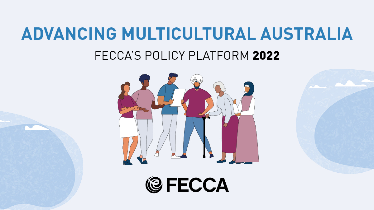 In anticipation of the upcoming election on May 22nd, FECCA is calling for an Office for Multicultural Australia.

By working across government it would provide a cohesive, effective, and efficient approach to multicultural policy. 

Download full policy:
fecca.org.au/fecca-policy-p…