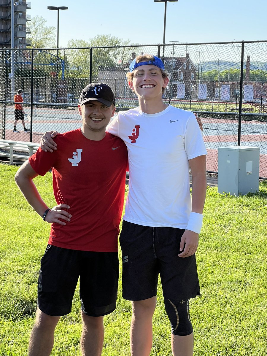 JacksonHTennis's tweet photo. Congratulations to Ethan Crabtree and Landon Smith on making it to the district tournament! Great job boys!🎾 https://t.co/qr5sz19zPW