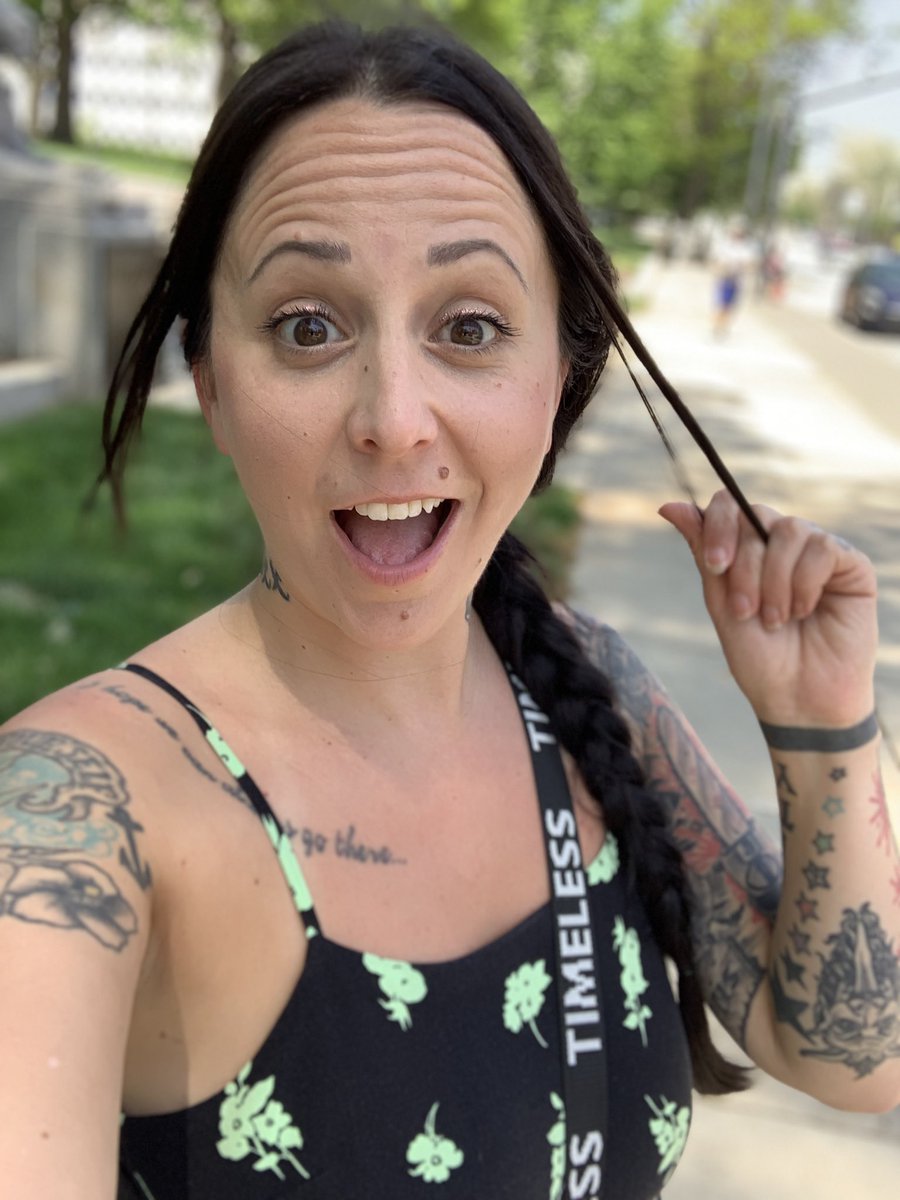 JillSixx's tweet photo. How I feel about @TheStylistFilm now being on @Shudder!! 🥰✂️ https://t.co/eMtAL7m0mu