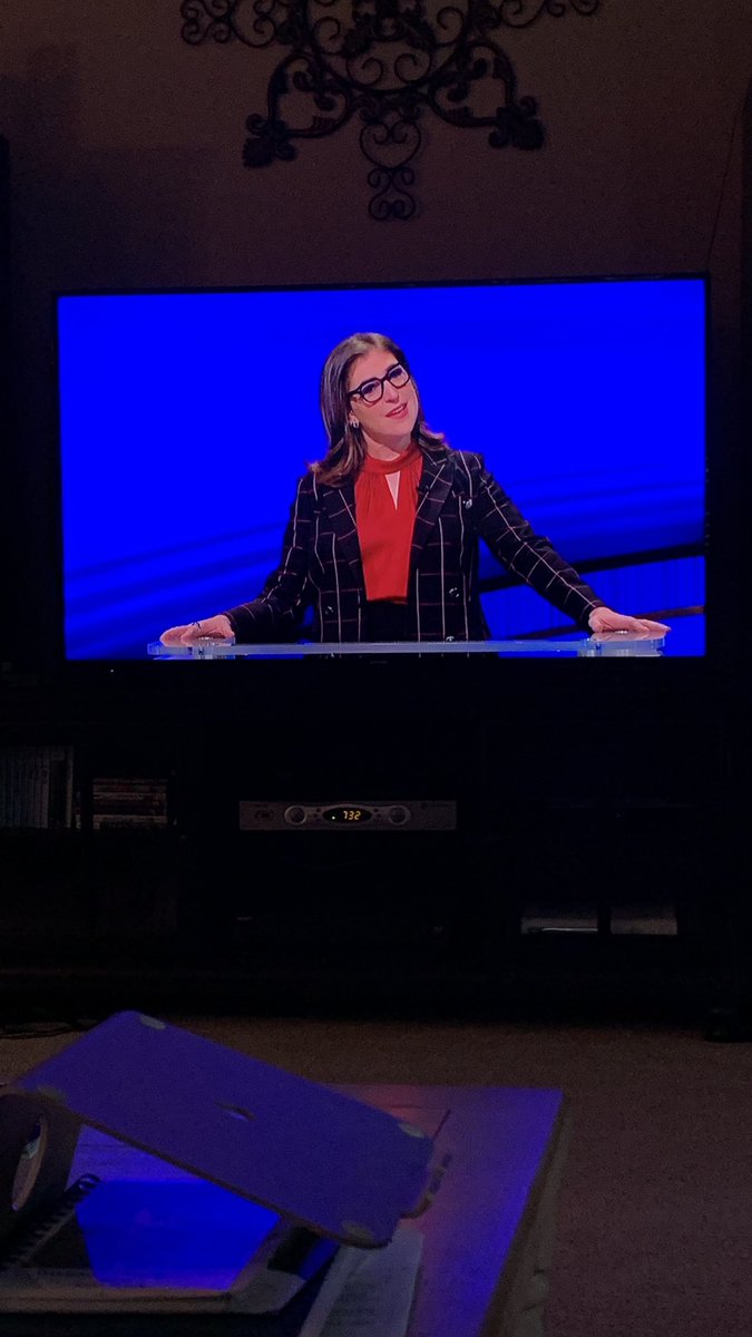 ohBhave95's tweet photo. Was ready to kick back and enjoy @Jeopardy … and then i saw @missmayim is hosting🤬🤮#Jeopardy https://t.co/FQ2lI859Gt