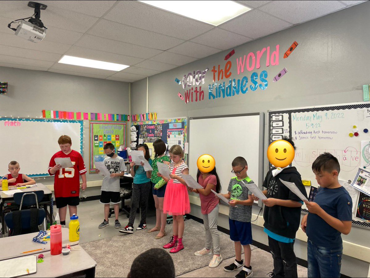 MrsBJones3rd's tweet photo. Performing our Fractured Fairy Tale Reader’s Theater! #youotttobehere #isd3rd https://t.co/ZgygQAxUoL