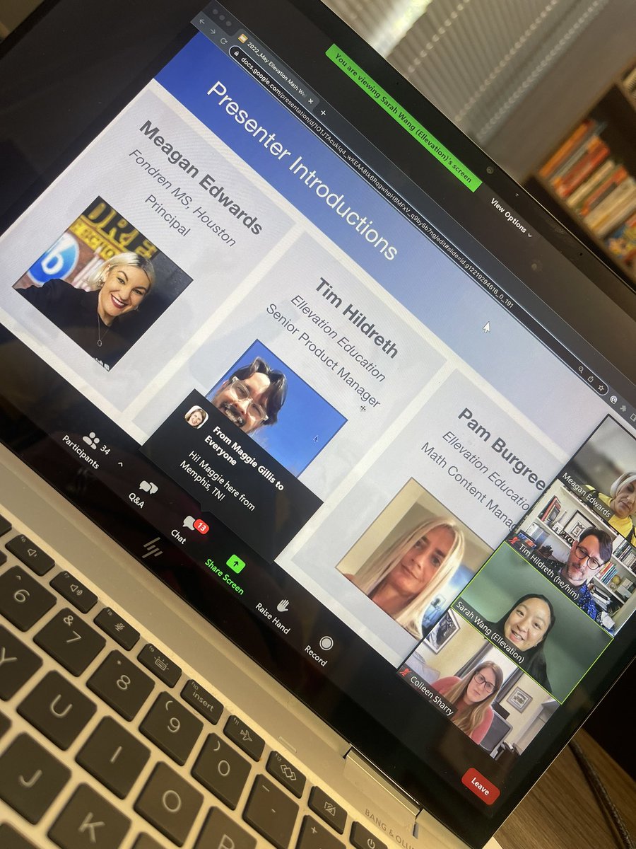 meagprinciPAL's tweet photo. Today was so cool! I presented at a webinar for @EllevationEd @FondrenMS_HISD was highest usage campus for math primers for our EL students NATIONWIDE! Thank you to our amazing teachers! @HISDMultiPrgms @HISDMiddleSchls we hope to make you proud with student growth! #Bgoals๐๐ค๐ช๐ผ https://t.co/MM0RavYq4o
