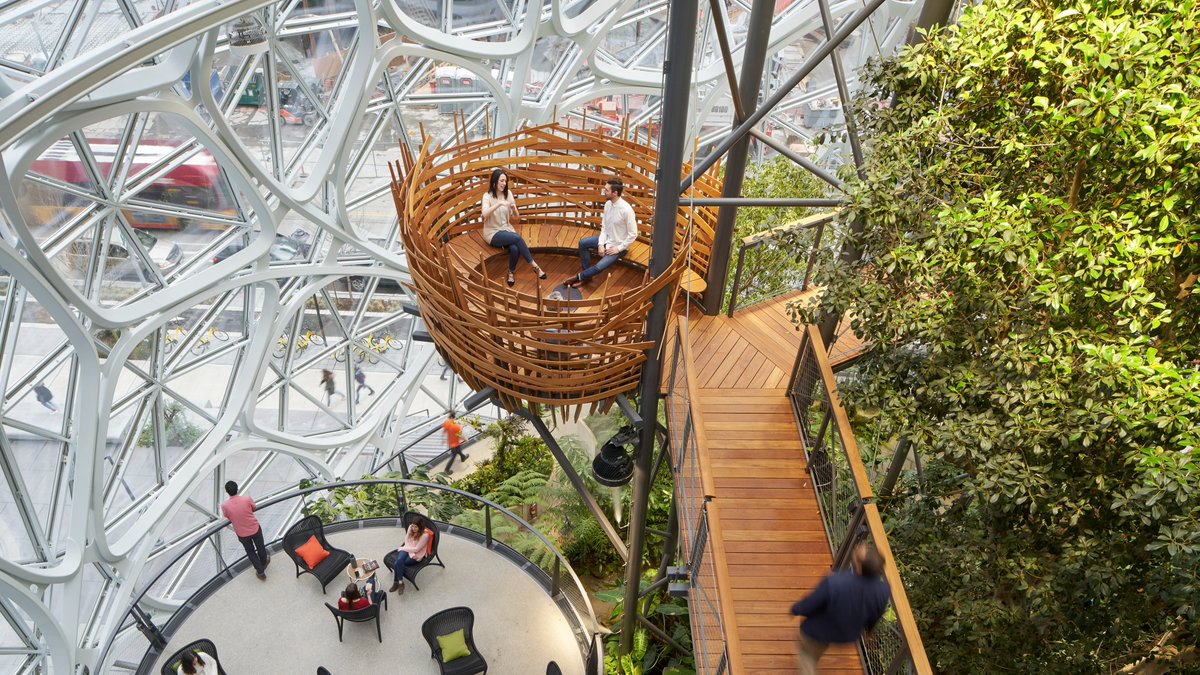 NBBJDesign's tweet photo. We believe design decisions create a sustainable future. Which is why we’re pleased to announce that NBBJ is a signatory of the @climatepledge. We join @Amazon and #GlobalOptimism, & 300+ signatories in a shared commitment to being net-zero carbon by 2040. https://t.co/ejvGF8dnkj https://t.co/uehy5B7T6z