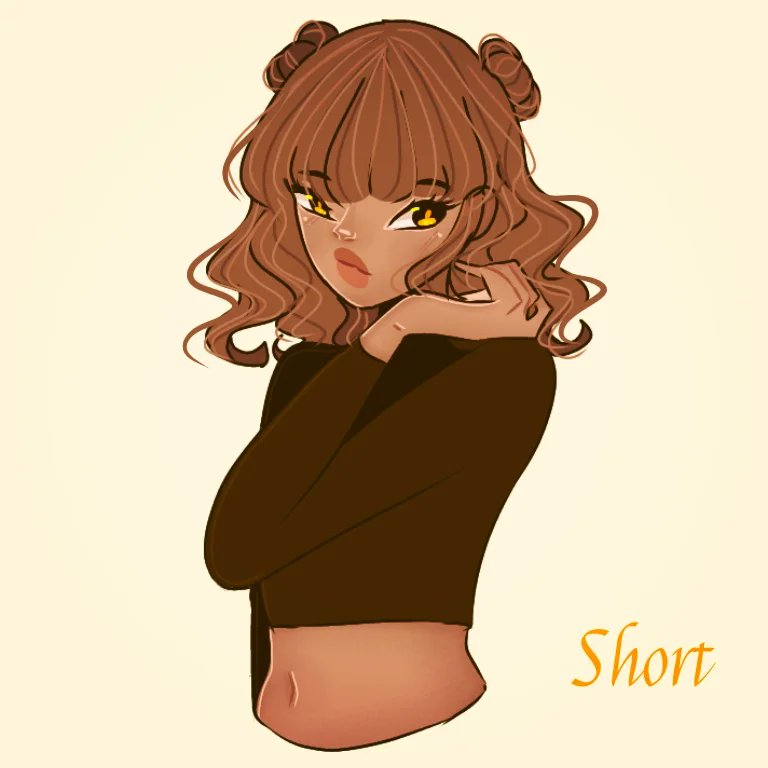 EmpressBe3's tweet image. Bee but, with different hairstyles?✨

Which do you like best?💛

#art #ibispaint #OC #original_character #BLACKARTIST