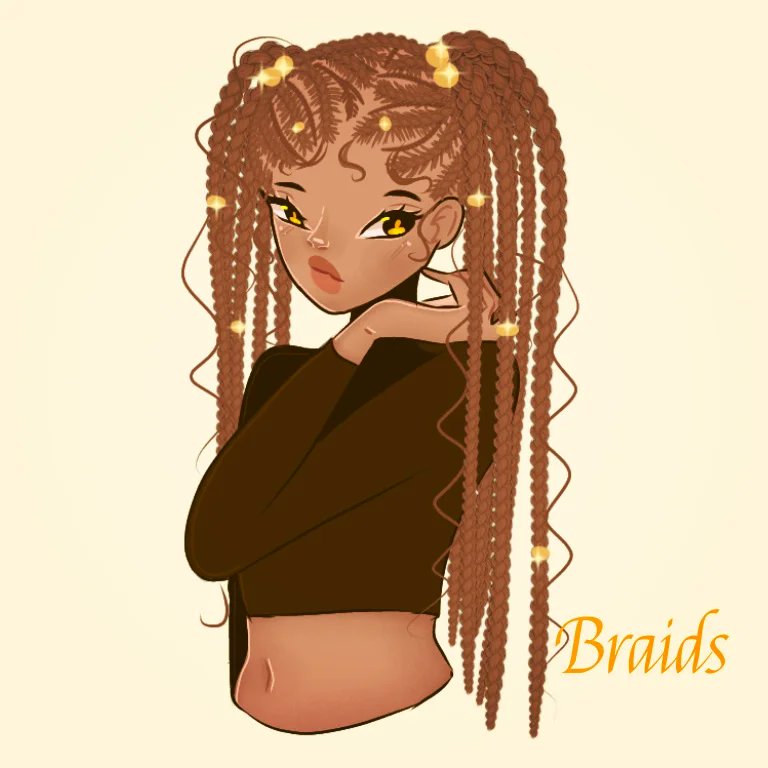 EmpressBe3's tweet image. Bee but, with different hairstyles?✨

Which do you like best?💛

#art #ibispaint #OC #original_character #BLACKARTIST