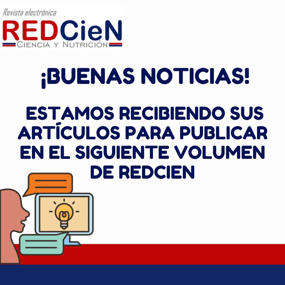¡Tenemos abierta la convocatoria para que publiques tus artículos con nosotros!
Más información en 👉🏻LINEAMIENTOS REDCIEN: redcien.com/index.php/redc…