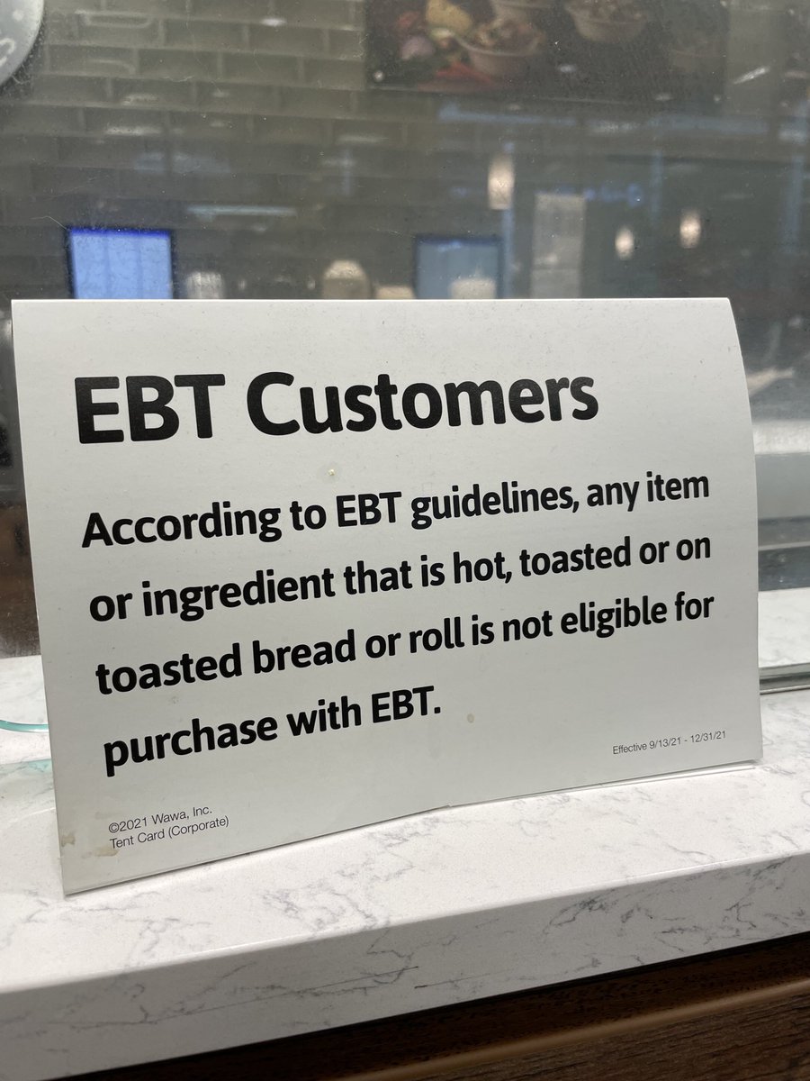 bmckib's tweet photo. Ever stop and think how insulting it is to see these signs every day for someone just trying to feed their family—and feel that government doesn’t even trust you with toasted bread? https://t.co/INpYZvJZbr