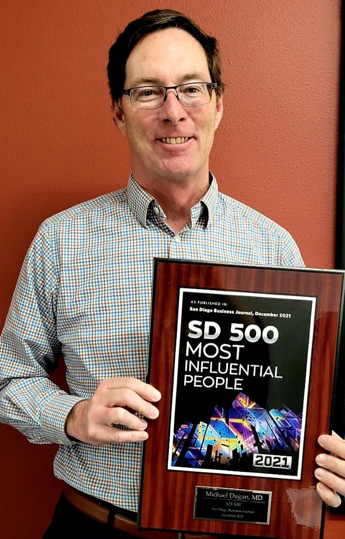 Biocept's tweet photo. A huge congratulations to Dr. Michael Dugan, our Senior VP &amp; Chief Medical Officer for being named as one of San Diego’s 500 Most Influential People by @SDbusiness! #DreamTeam #biocept #GetCancerAnswers https://t.co/lzdHh2P7yq