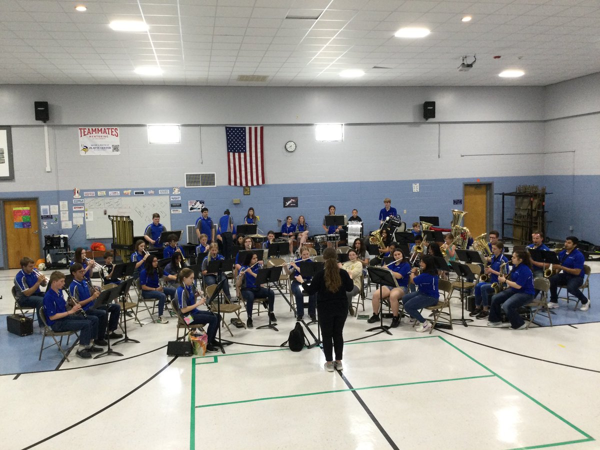 Thank you to Mrs. Aschoff and <a href="/LVvikingbands/">Lakeview Viking Band</a> for coming to our school to perform for us today! You sounded great and the 5th &amp; 6th grade band members enjoyed playing with you! #lakeviewvikes