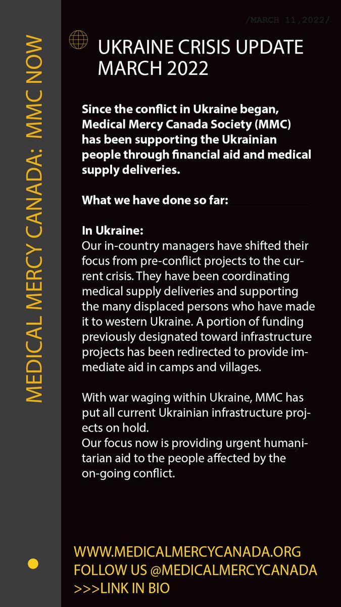 MedicalMercyCan's tweet photo. Wanting more updates like these? Follow us! or
ask to join our mailing list! admin@medicalmercycanada.org https://t.co/nDMjk87JiP