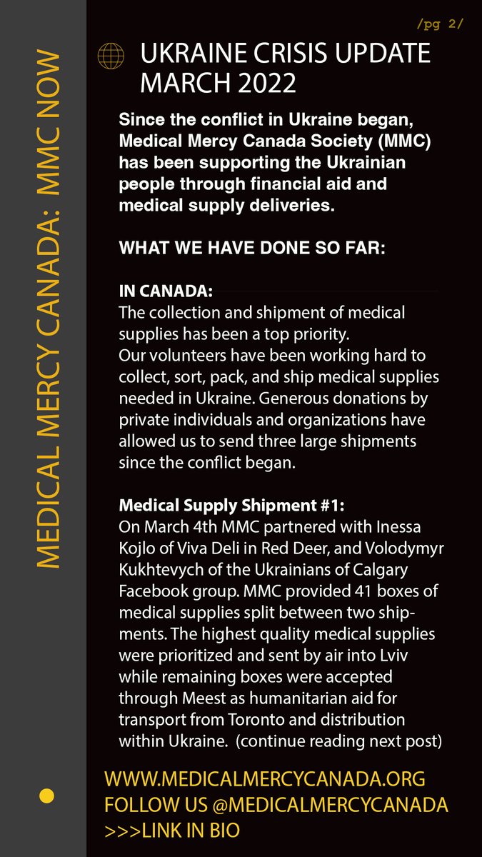 MedicalMercyCan's tweet photo. Wanting more updates like these? Follow us! or
ask to join our mailing list! admin@medicalmercycanada.org https://t.co/nDMjk87JiP