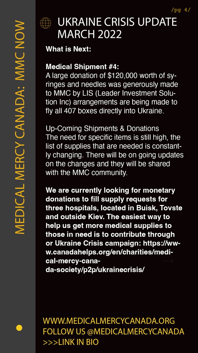 MedicalMercyCan's tweet photo. Wanting more updates like these? Follow us! or
ask to join our mailing list! admin@medicalmercycanada.org https://t.co/nDMjk87JiP