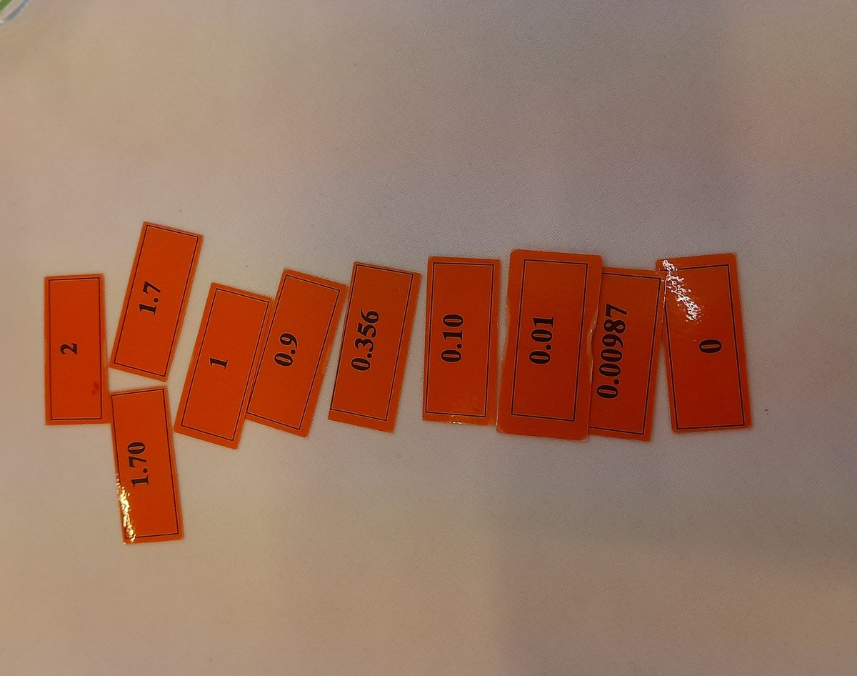 AusTeacherRiss's tweet photo. Ordering &amp; making decimals with @AnneRoche15 great session #pmss #mathschat #motivatingall #addressingmisconceptions https://t.co/t5j4ZSpk0D
