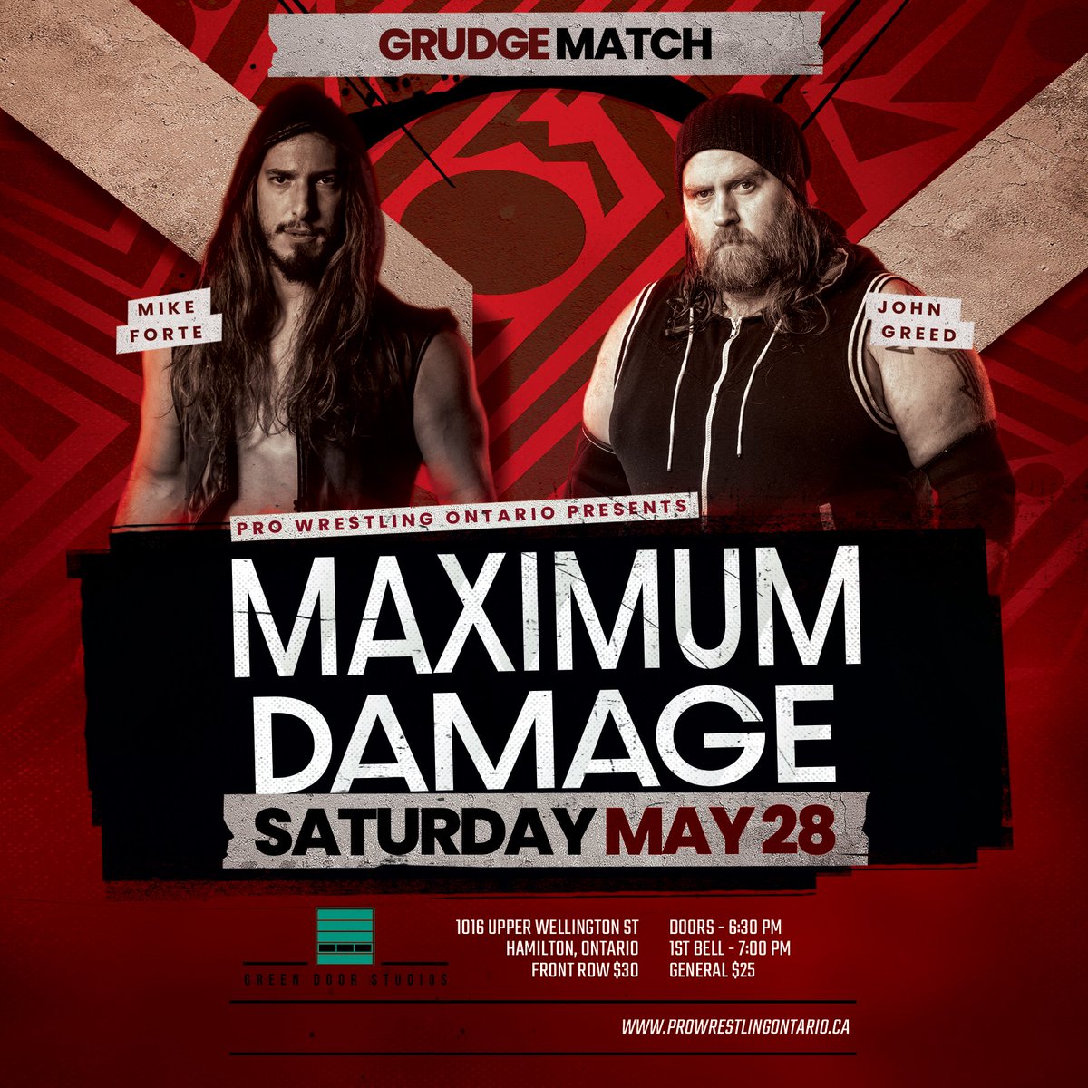 ProWrestlingOnt's tweet photo. Tensions brewing under the surface, Teammates thrown to the wayside & championships lost
A lot has transpired since the inception of #Yatestrike in #PWO. May 28th at #MaximumDamage #MikeForte & @greedwrestling go head to head in a #GrudgeMatch
Ticket On Sale Now!
#PWOisBACK https://t.co/4Ll9aIbLiH