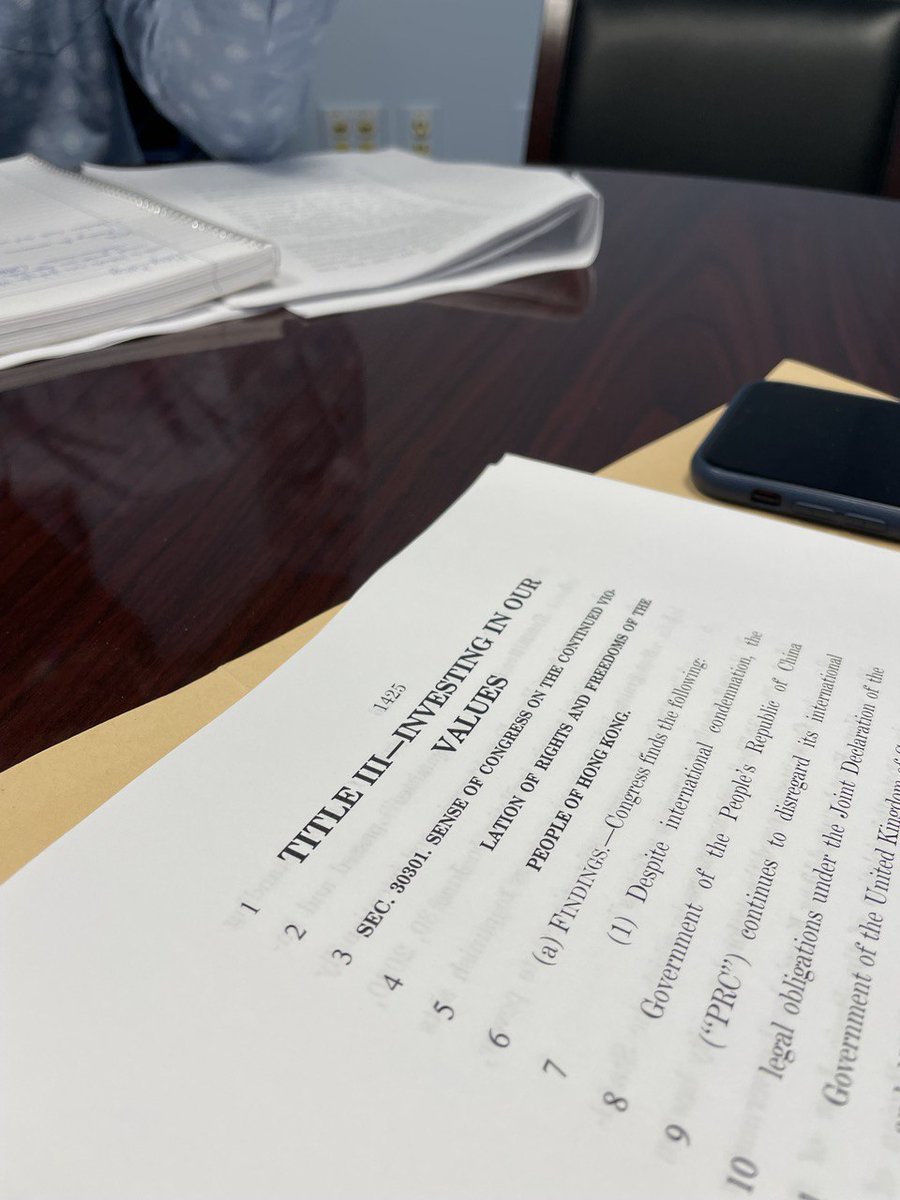 (⅔)
Besides striving to retain the lifeboat scheme on the America COMPETES Act, we are also working with Congressional offices to update the Findings on Sec. 30301 to justify the need of offering humanitarian pathways to Hong Konger.