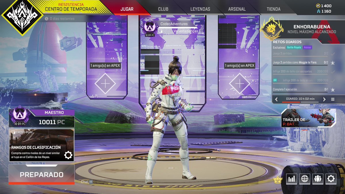 CodecAdventures's tweet image. ✅ Maestro de Apex Legends SoloQ