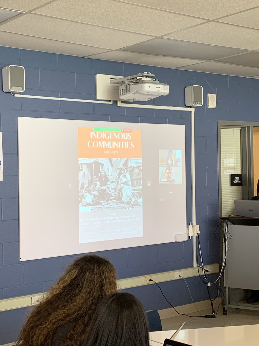 MsCBettio's tweet photo. It was a great session today for @CWS_OLQWCA #chc2dy students. @ls_gibson explained #ethicaldimension & commemoration controversies which caused lots of discussion. He also got to see some of what they have been working on. Can’t wait to show him the final product. @OLQWCA @YCDSB https://t.co/zE9w1mQpAM