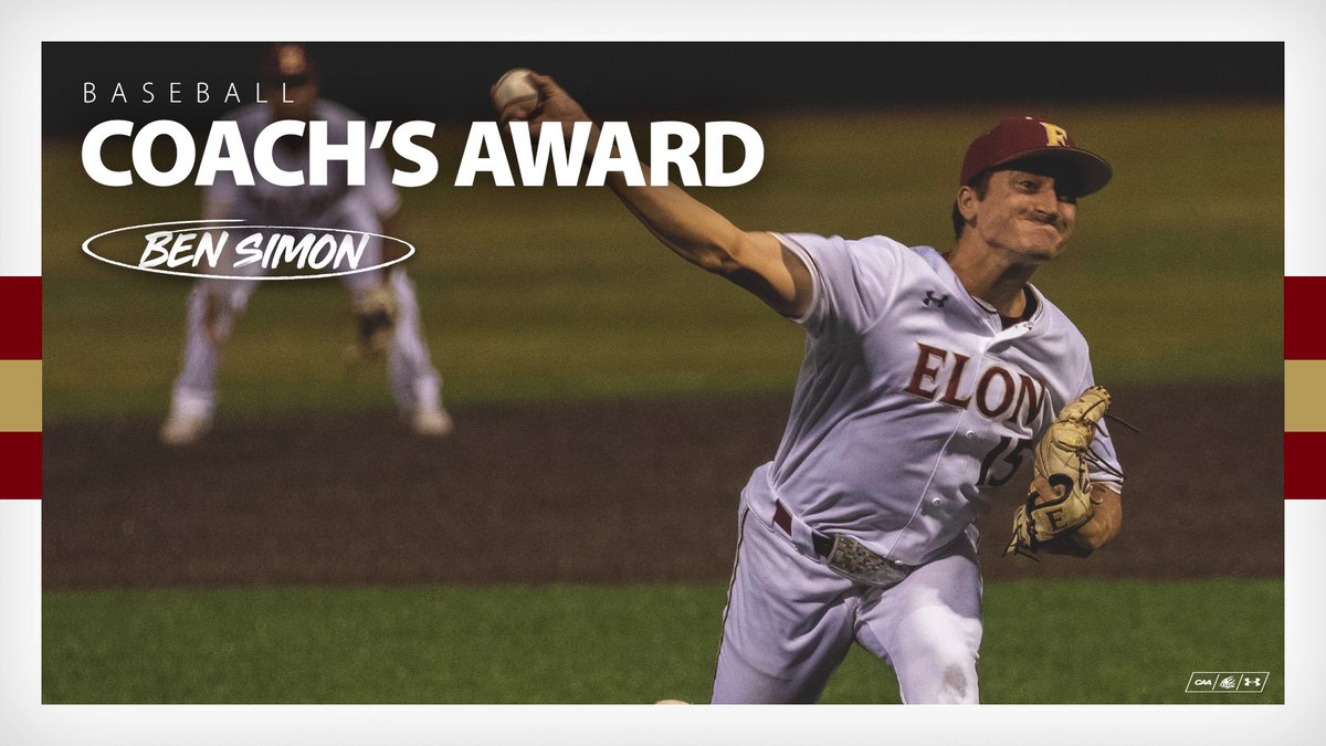 This year's Coach's Award goes to sophomore Ben Simon.

#phoenixrising #elonbaseball #ElonBanquet