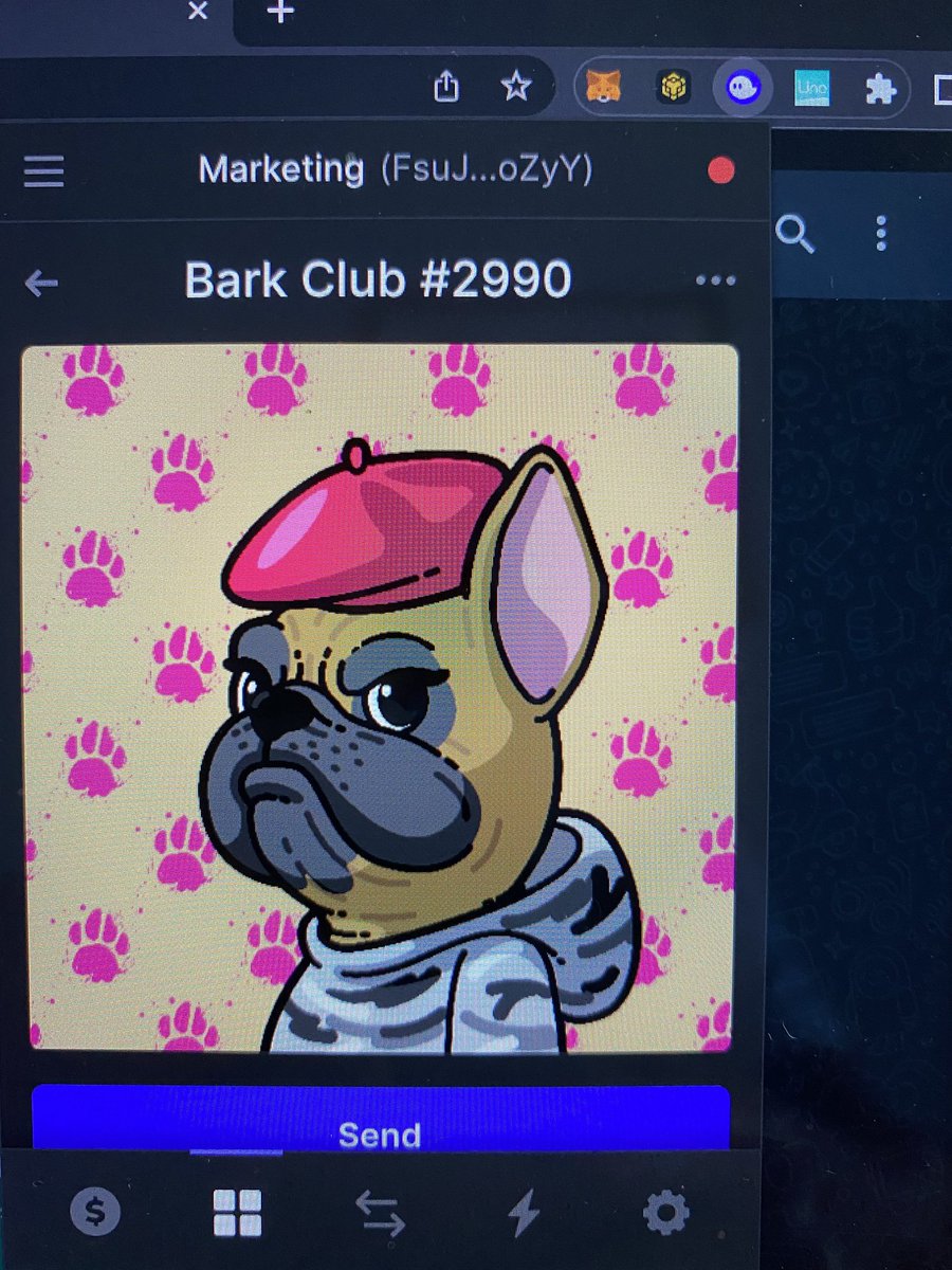 It's official my first sol nft is a <a href="/BarkClubNFT/">BarkClubNFT.SOL</a>... and this guy ain't messing around!
 solsea.io/collection/61c…

#BarkClubNFT #NFTgiveaway #FreeNFT #NFT #NFTCommunity #Solana #Solsea