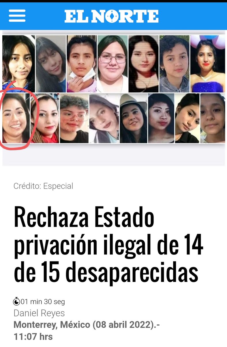 dreyesmty's tweet photo. La @FiscaliaNL aseguró el 8 de abril que se ausentó por su voluntad.

El Gobernador @samuel_garcias dijo  la semana pasada que huyó por violencia familiar.

Pero hoy se confirma que el cuerpo hallado en un baldío en Juárez, NL era Yolanda Martínez.
👉🏽https://t.co/Tz7HX3069g https://t.co/KMlDPAjlSg