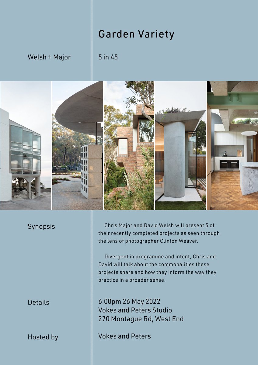 WelshandMajor's tweet photo. We're looking forward to being part of Vokes and Peters Garden Variety talk series on May 26 in Brisbane.....come along if you can!
https://t.co/ug0aWTGaJa https://t.co/3iKgBFhHYU