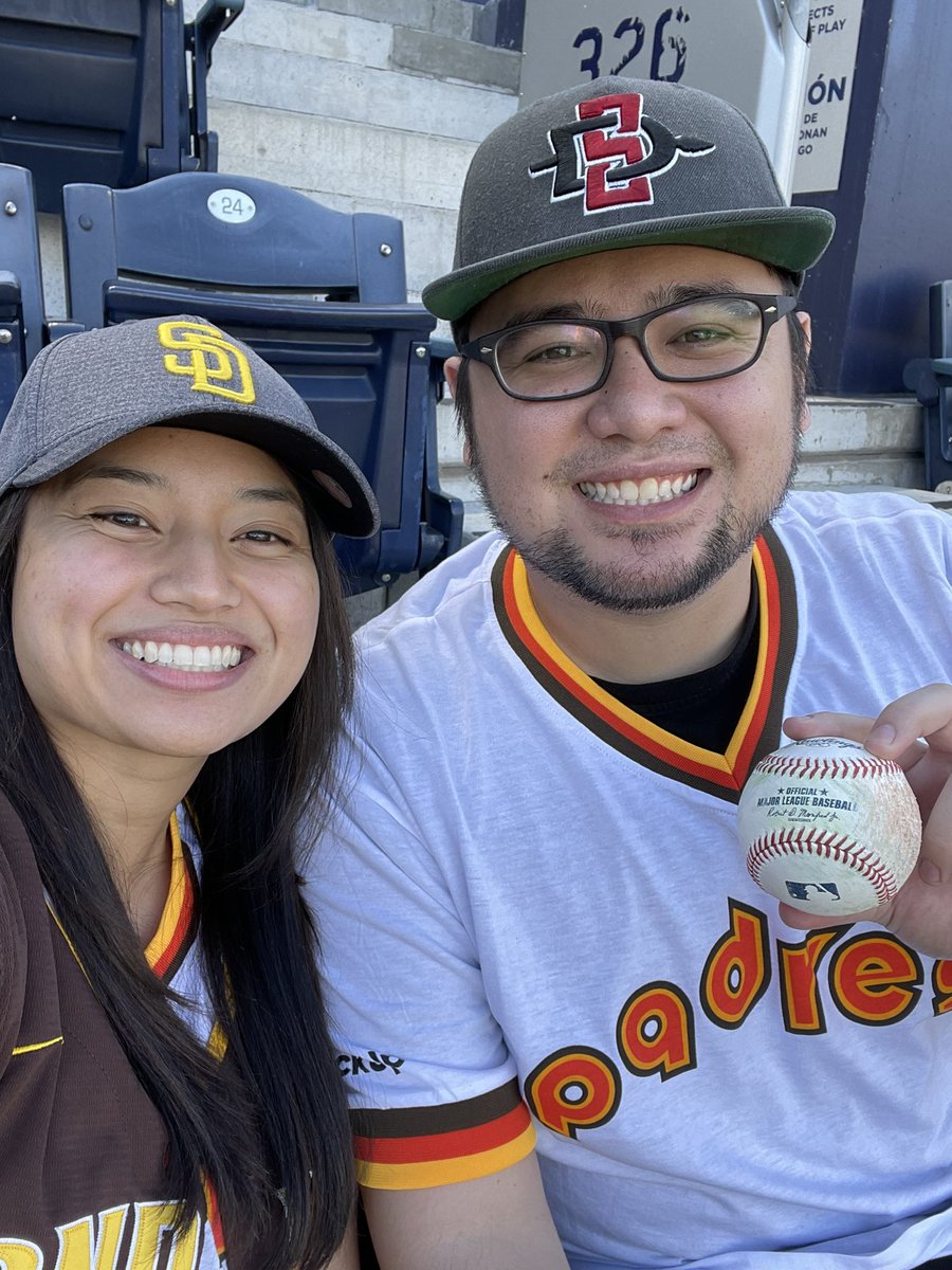 berns108's tweet photo. Already caught a batting practice ball! Game day with the love! #TimeToShine Go padres! https://t.co/UDe53XczB2