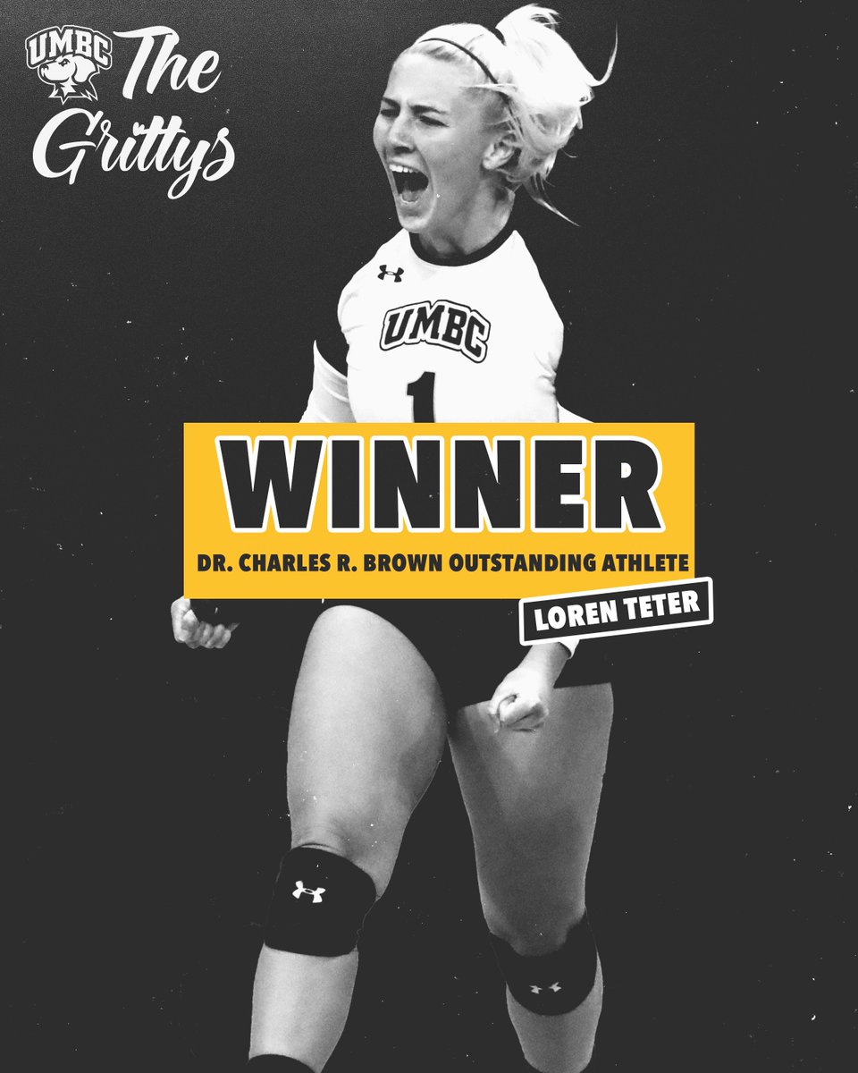 UMBCAthletics's tweet photo. The Dr. Charles R. Brown Outstanding Female Athlete is Loren Teter of @umbcvolleyball https://t.co/gDWXWtFxqL